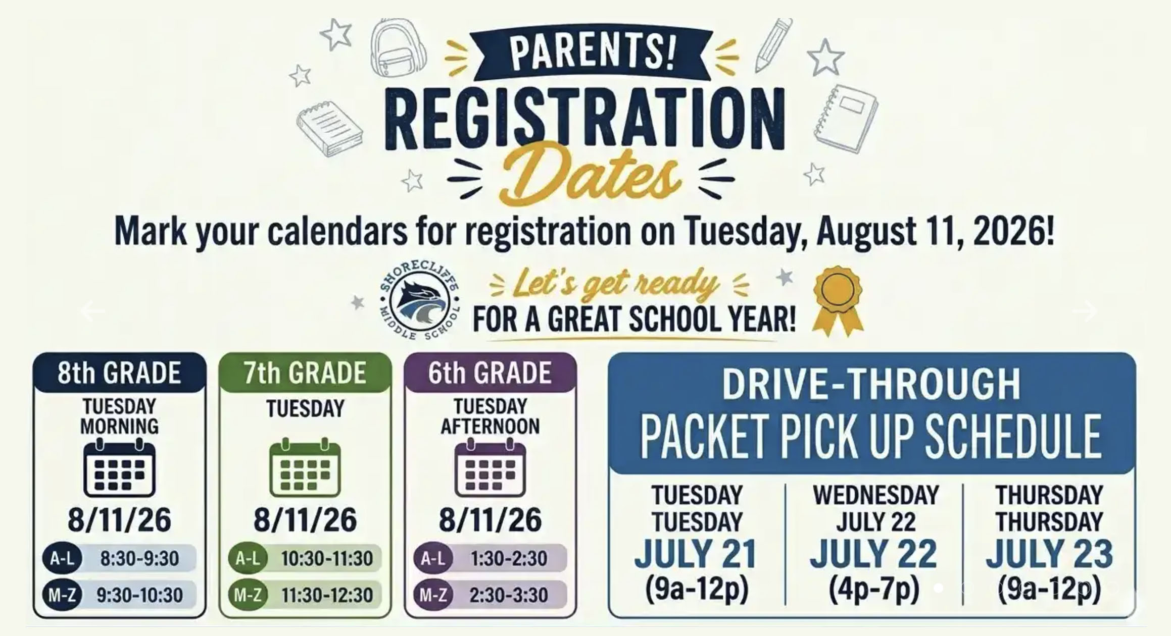 Shorecliffs Registration